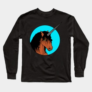 Brown Unicorn Long Sleeve T-Shirt